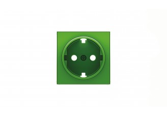 Накладка розетки 2P+E, зелёный SKY ABB