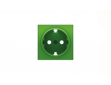 Накладка розетки 2P+E, зелёный SKY ABB