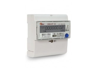 Счетчик электроэнергии Нева однофазный 5 - 60А, к.т. 1.0, многотарифный электронный ЖКИ,RS-485,оптопорт на DIN