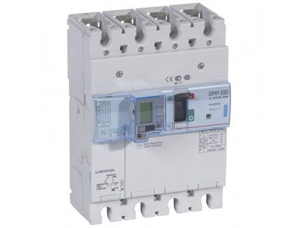 Дифференциальный автомат DPX3 250 4-пол. 200А 30-3000mA 70kA