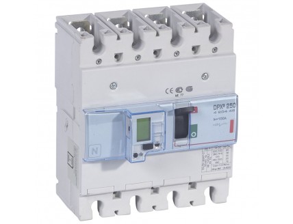 Выключатель автоматический DPX3 250 4-пол. 100А 36kA эл. расц + изм. блок