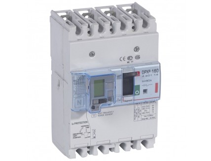 Дифференциальный автомат DPX3 160 4-пол. 80А 30-3000mA 36kA