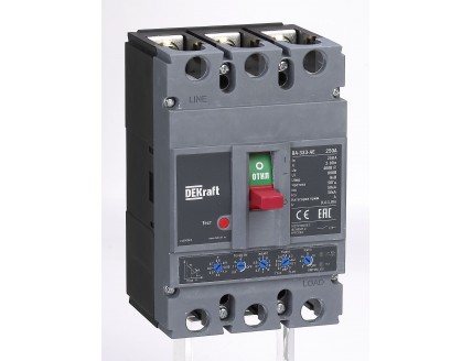 Автоматический выключатель 3P 250А c Ir=100А-250А 50кА