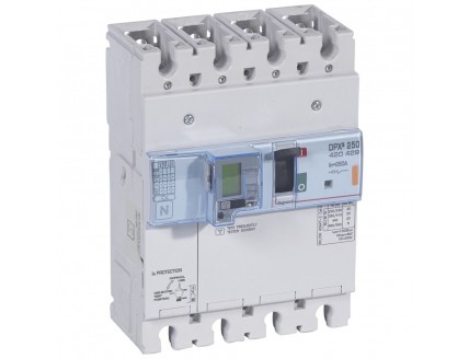 Дифференциальный автомат DPX3 250 4-пол. 250А 30-3000mA 25kA эл. расц + изм. блок