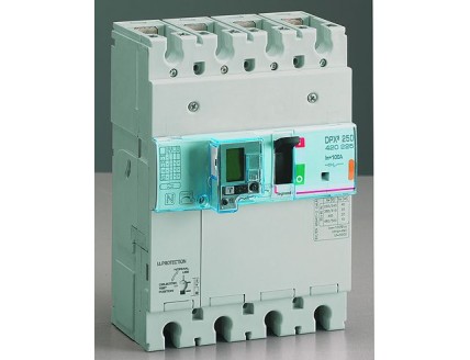 Дифференциальный автомат DPX3 250 4-пол. 100А 30-3000mA 25kA