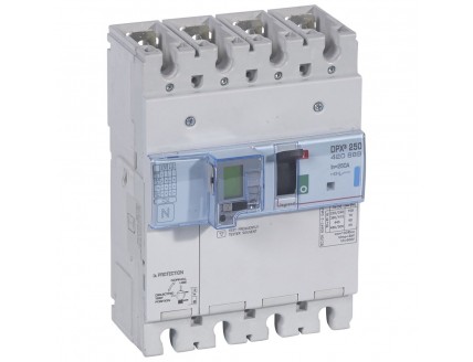 Дифференциальный автомат DPX3 250 4-пол. 250А 30-3000mA 70kA эл. расц + изм. блок