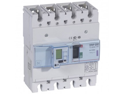 Выключатель автоматический DPX3 250 4-пол. 100А 50kA эл. расц