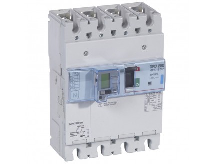 Дифференциальный автомат DPX3 250 4-пол. 100А 30-3000mA 70kA эл. расц + изм. блок