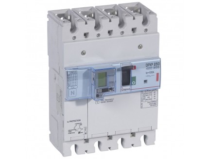 Дифференциальный автомат DPX3 250 4-пол. 100А 30-3000mA 36kA эл. расц