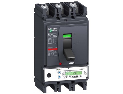 Автомат. 3-пол. 400А 36 кА NSX400F Micrologic 5.3A, сел. токовая отсечка с рег. уст. времени