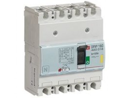 Выключатель автоматический DPX3 160 4-пол. 125А 16kA