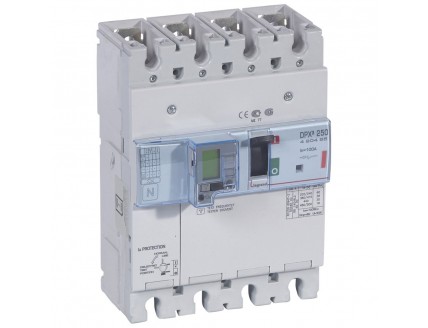 Дифференциальный автомат DPX3 250 4-пол. 100А 30-3000mA 36kA эл. расц + изм. блок