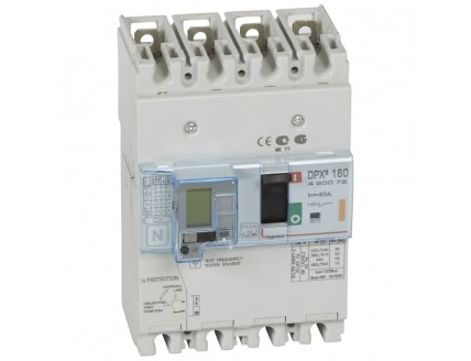 Дифференциальный автомат DPX3 160 4-пол. 40А 30-3000mA 25kA