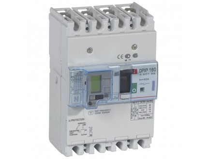 Дифференциальный автомат DPX3 160 4-пол. 40А 30-3000mA 50kA