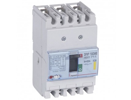 DPX3 160 Автомат 3-пол. 25A 16kA для защиты двиг.