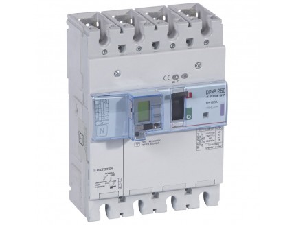 Дифференциальный автомат DPX3 250 4-пол. 160А 30-3000mA 50kA эл. расц