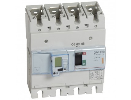 Выключатель автоматический DPX3 250 4-пол. 100А 25kA эл. расц