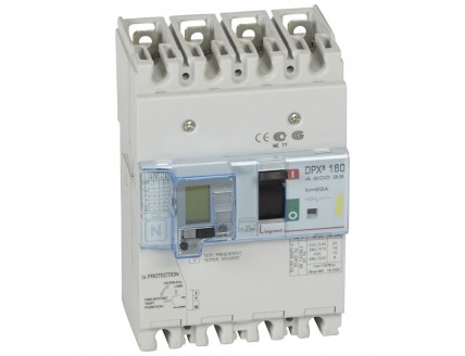 Дифференциальный автомат DPX3 160 4-пол. 63А 30-3000mA 16kA