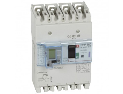 Дифференциальный автомат DPX3 160 4-пол. 100А 30-3000mA 50kA