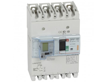 Дифференциальный автомат DPX3 160 4-пол. 125А 30-3000mA 25kA