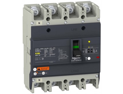 АВТ. ВЫКЛ. С ДИФ.ЗАЩ. 25 кА/415В 4П3Т 250A