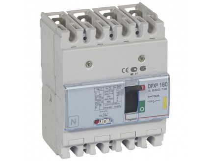 Выключатель автоматический DPX3 160 4-пол. 100А 16kA