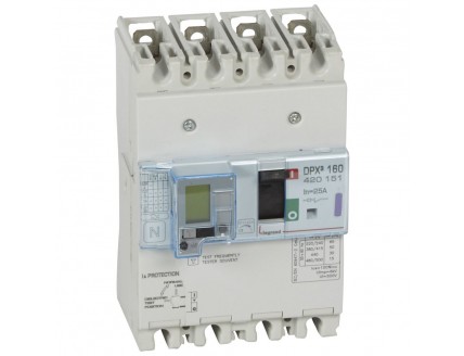 Дифференциальный автомат DPX3 160 4-пол. 25А 30-3000mA 50kA