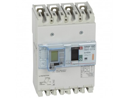 Дифференциальный автомат DPX3 160 4-пол. 63А 30-3000mA 25kA