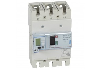 Выключатель автоматический DPX3 250 3-пол. 100А 70kA эл. расц + изм. блок