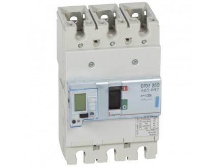 Выключатель автоматический DPX3 250 3-пол. 100А 70kA эл. расц + изм. блок