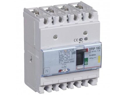 Выключатель автоматический DPX3 160 4-пол. 80А 16kA