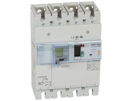 Дифференциальный автомат DPX3 250 4-пол. 250А 30-3000mA 25kA эл. расц