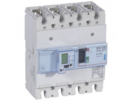 Выключатель автоматический DPX3 250 4-пол. 100А 70kA эл. расц + изм. блок