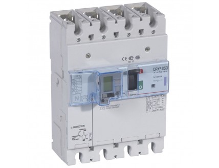 Дифференциальный автомат DPX3 250 4-пол. 200А 30-3000mA 50kA