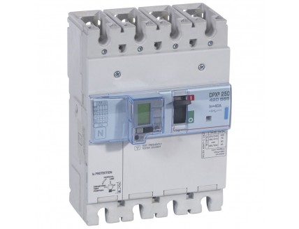 Дифференциальный автомат DPX3 250 4-пол. 40А 30-3000mA 70kA эл. расц + изм. блок