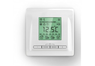 Регулятор температуры пола комплект (в сборе) скрытой установки 16А 5-45C комнатный датчик белый IP20 Теплолюк
