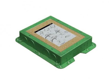Коробка монтажная для люков SF200-1, KF200-1, 52050202-035, в бетон, глубина 54,5-90 мм, пластик