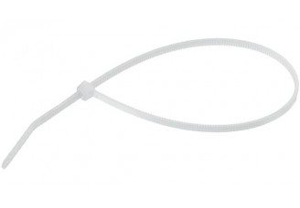 Стяжка кабельная 136 х 2.4 мм белая, TY125-18-9-100 (100шт)