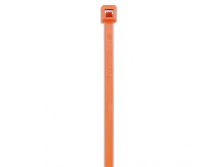 Стяжка кабельная 186 х 4.6 мм оранжевая, TY175-50-3-100 (100шт)