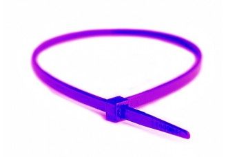 Стяжка кабельная 375 х 7.6 мм пурпурная, TY400-120-7 (100шт)