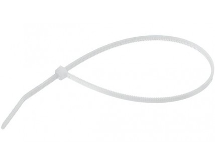 Стяжка кабельная 291 х 4.6 мм белая, TY300-50-9-100 (100шт)