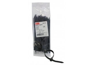 Стяжка кабельная (хомут) 160 х 2,6 мм черная 100 шт ABB