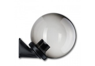 Светильник-бра уличный Световые технологии "шар" D200 мм 40Вт Е27 IP44 пластиковый дымный / черное основание