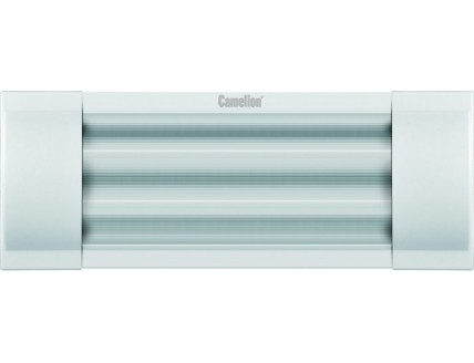 Светильник люминесцентный (ЛЛ) Camelion 2х18Вт плоский с лампой дневного света без выключателя белый 640х134х4