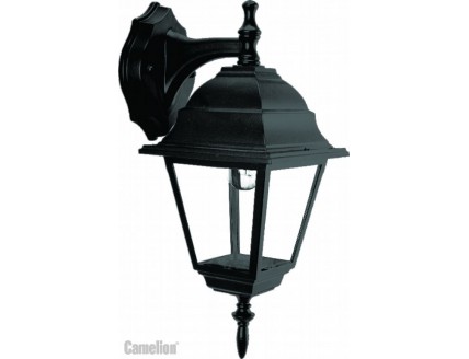 Светильник-бра уличный фонарь 60Вт Е27 IP43 алюминесцентный черный Camelion