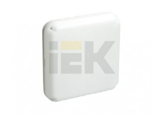 Светильник IEK (КЛЛ, G23) 2х9Вт IP54 пылевлагозащищенный квадратный пластиковый опал (ЭмПРА) с лампой дневного