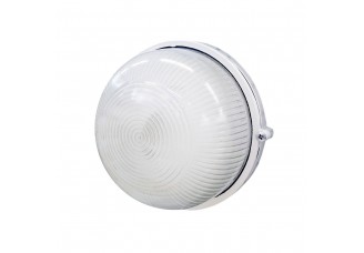 Светильник IEK (ЛН Е27) пылевлагозащищенный 100Вт IP54 круглый без решётки белый