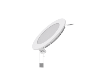 Светодиодный встраиваемый светильник Gauss ультратонкий круглый IP20 6W 4100K 1/20