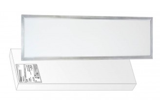 Ультратонкая светодиодная панель серии СВО 295 х1195, 40Вт, 6000К, хром, Народная (без драйвера)