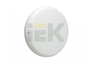 Светильник IEK (КЛЛ, G23) 2х9Вт IP54 пылевлагозащищенный круглый пластиковый опал (ЭмПРА) с лампой дневного св